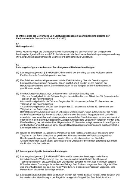 Hochschule OsnabrÃ¼ck (pdf) - PROfessur