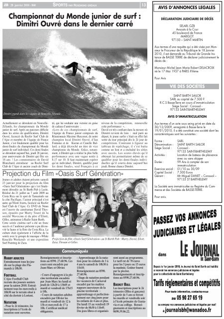 860 - Journal de Saint Barth