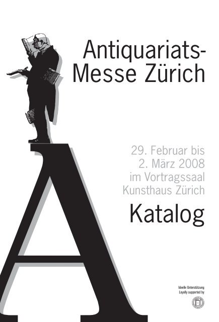 Antiquariats- Messe Zürich Katalog Foire du re Ancien à Zurich