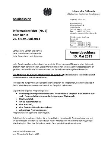 Weitere Informationen (pdf, 161 kB) - DIE LINKE. Alexander SÃ¼Ãmair ...