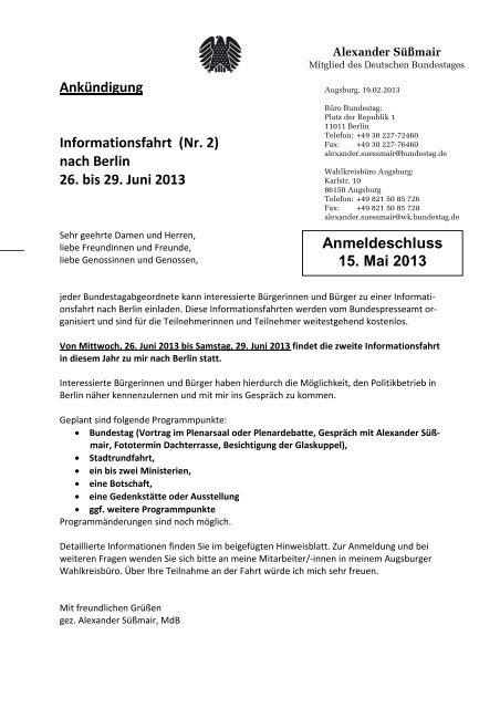 Weitere Informationen (pdf, 161 kB) - DIE LINKE. Alexander SÃ¼Ãmair ...