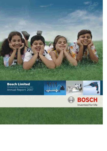 Annual Report 2007 (Full) - Bosch - in India