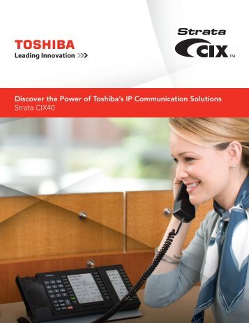 Toshiba Strata CIX40 Brochure - DataVox