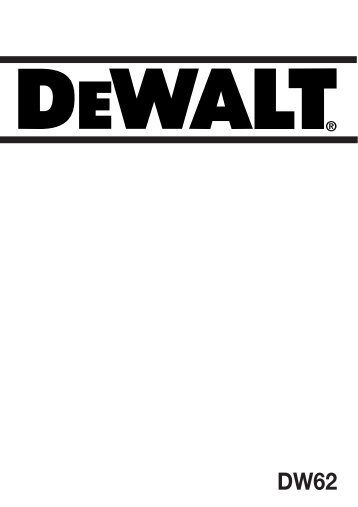 cirkelsåg dw62 - Service - DeWalt