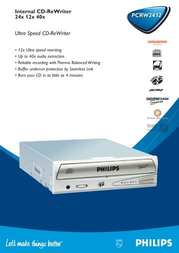 PCRW2412 - Philips StorageUpdates