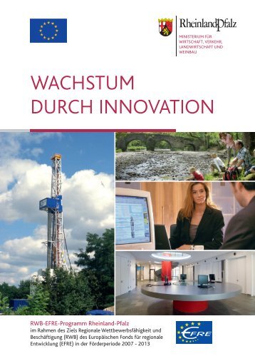 WACHSTUM DURCH INNOVATION - EFRE - in Rheinland-Pfalz