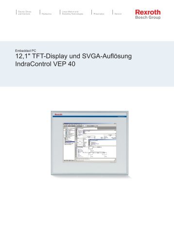 12,1" TFT-Display und SVGA-Auflösung ... - Bosch Rexroth
