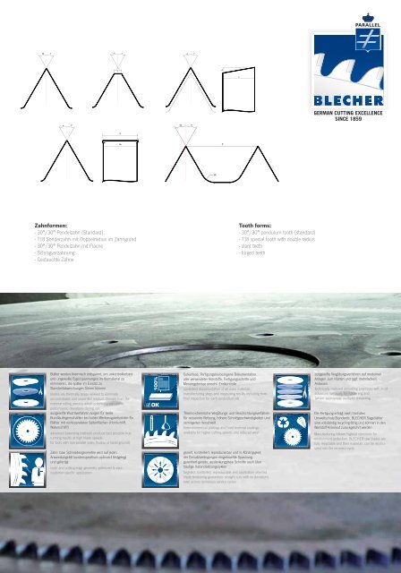 Hot Cutting Circular Saw Blades Warmkreissägeblatt - BLECHER