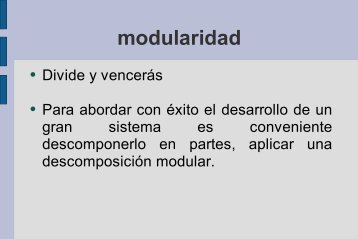 modularidad