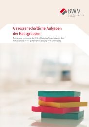 Genossenschaftliche Aufgaben der Hausgruppen - Beamten ...