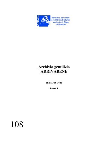 Archivio gentilizio ARRIVABENE