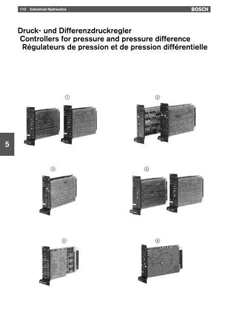 5 Druck- und Differenzdruckregler Controllers for ... - Bosch Rexroth