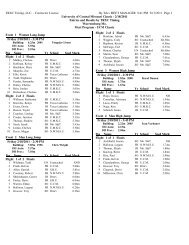 Flight/Heat Sheets - TRXC Timing