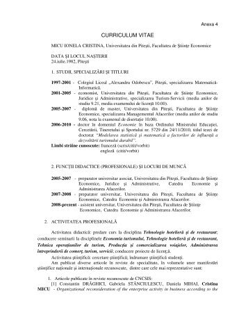 Micu Ionela Cristina - Facultatea de Stiinte Economice ...