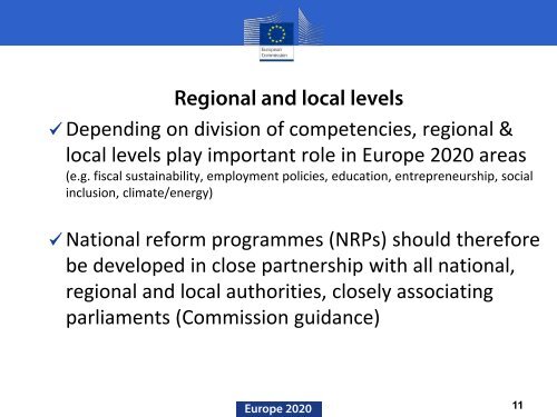 EUROPE 2020 strategy - EU2020 Going Local