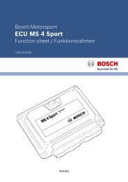 ECU MS 4 Sport - Bosch Motorsport