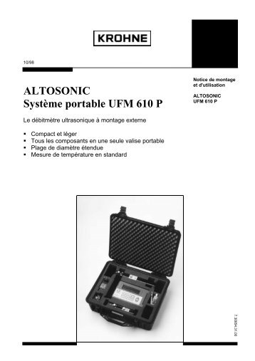 ALTOSONIC SystÃ¨me portable UFM 610 P