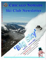January 2012 Newsletter - Chicago Nomads Ski Club