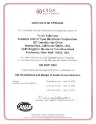 ISO 14001 certificate