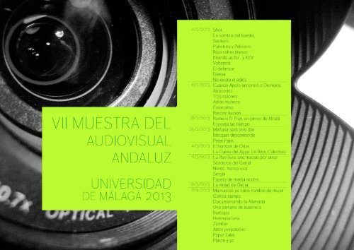 VII Muestra del Audiovisual Andaluz - Universidad de MÃ¡laga