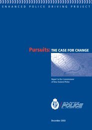 Pursuits: THE CASE FOR CHANGE - New Zealand Police