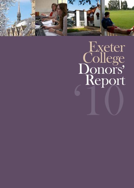 Exeter College Donors' Report