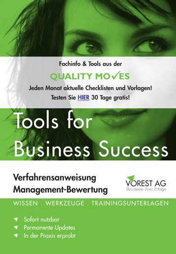 QUALITY MO ES Verfahrensanweisung Management ... - Vorest AG