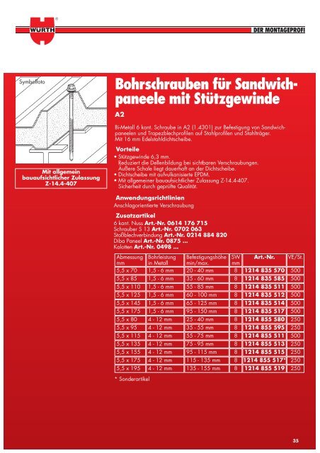 Flachdach- Befestigungssysteme