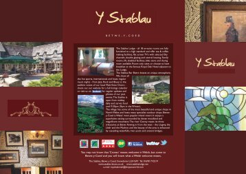 menu (pdf) - Stables Bistro Bar Betws y Coed North Wales UK