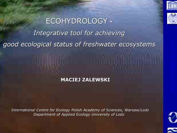 ECOHYDROLOGY - - INBO