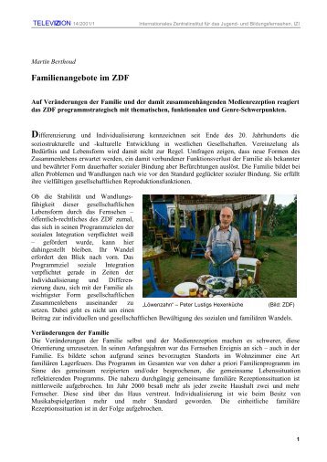 Familienangebote im ZDF - 1