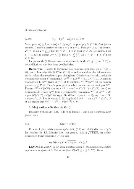 Comparaison des ordres maximaux dans les groupes GL(n,Z) et S ...