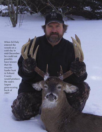 Ed Daly entered the woods on a cold day in mid-December he