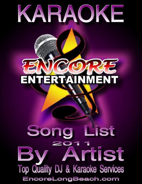 Encore_Book_Artist_2.. - Encore Entertainment