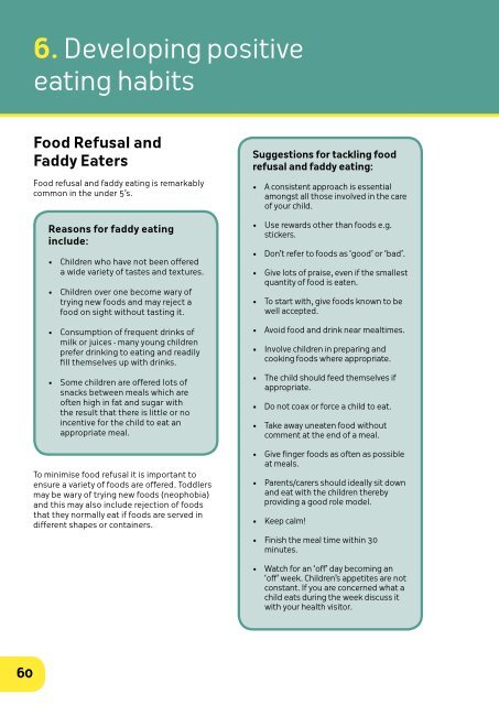 Food and Nutrition Guidelines - Barnsley Council Online