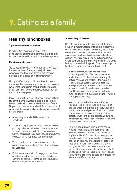 Food and Nutrition Guidelines - Barnsley Council Online