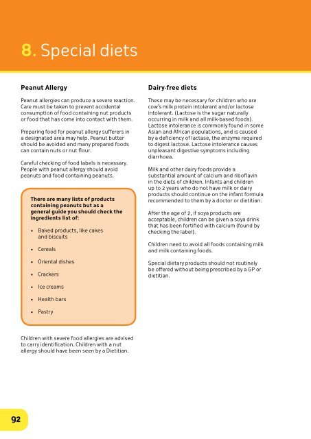 Food and Nutrition Guidelines - Barnsley Council Online