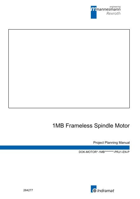 1 The 1mb Frameless Spindle Motor Bosch Rexroth