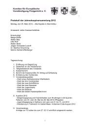 Protokoll der JHV 2012 - Komitee Freigericht