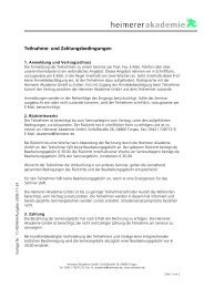 Teilnahmebedingungen PDF - Heimerer Akademie