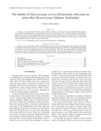 The identity of Myxexoristops arctica - Staatliches Museum fÃ¼r ...