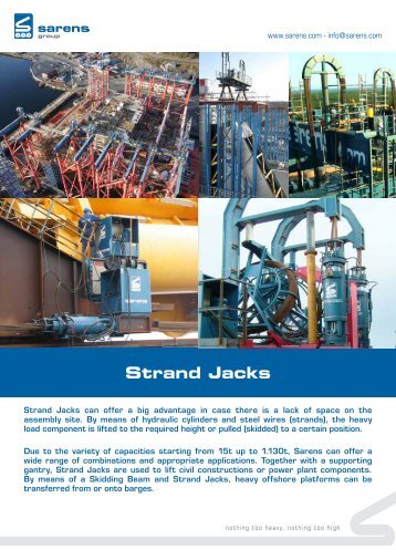 Leaflet Strand Jacks - Sarens