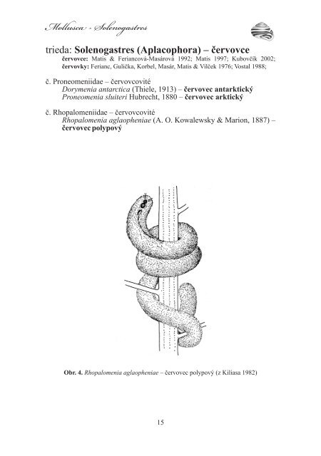 slovenskÃ© menÃ¡ mÃ¤kkÃ½Å¡ov (mollusca) slovak names of the ... - SAV