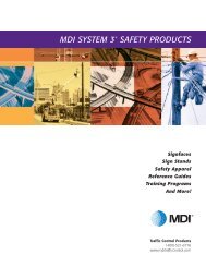 MDI SYSTEM 3 SAFETY PRODUCTS - Matlack Sales and Marketing ...