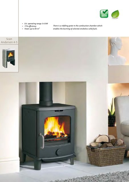 Scan Andersen 4-5 - JÃ¸tul stoves and fireplaces