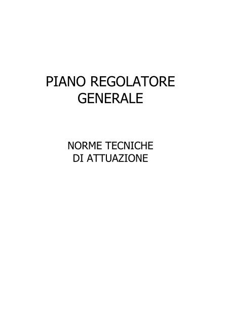 PIANO REGOLATORE GENERALE - Comune Di Mondolfo