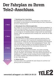 Der Fahrplan zu Ihrem Tele2-Anschluss.