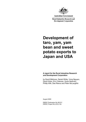Development of taro, yam, yam bean and sweet ... - Bad Request