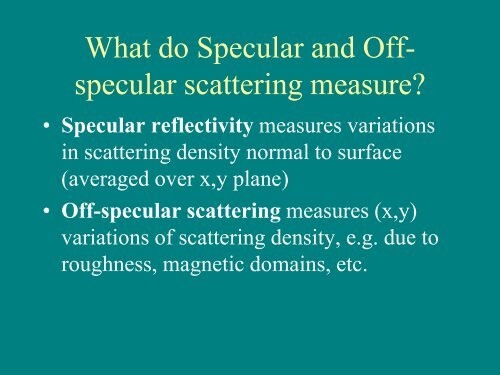 Introduction to Neutron and X-Ray Scattering - Spallation Neutron ...