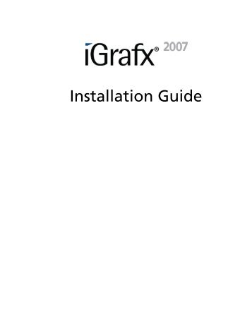 iGrafx 2007 Installation Guide